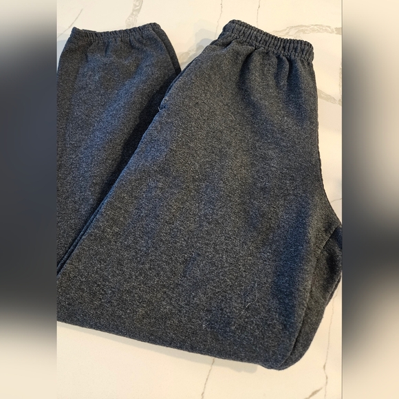 Athletic Works Pants - Classic Dark Gray Sweatpants w/side Pockets
